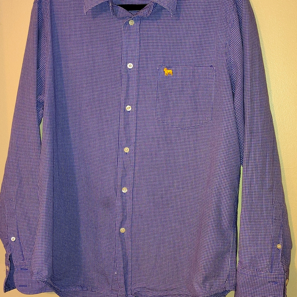 Aeropostale Blue Casual Button Down Shirt